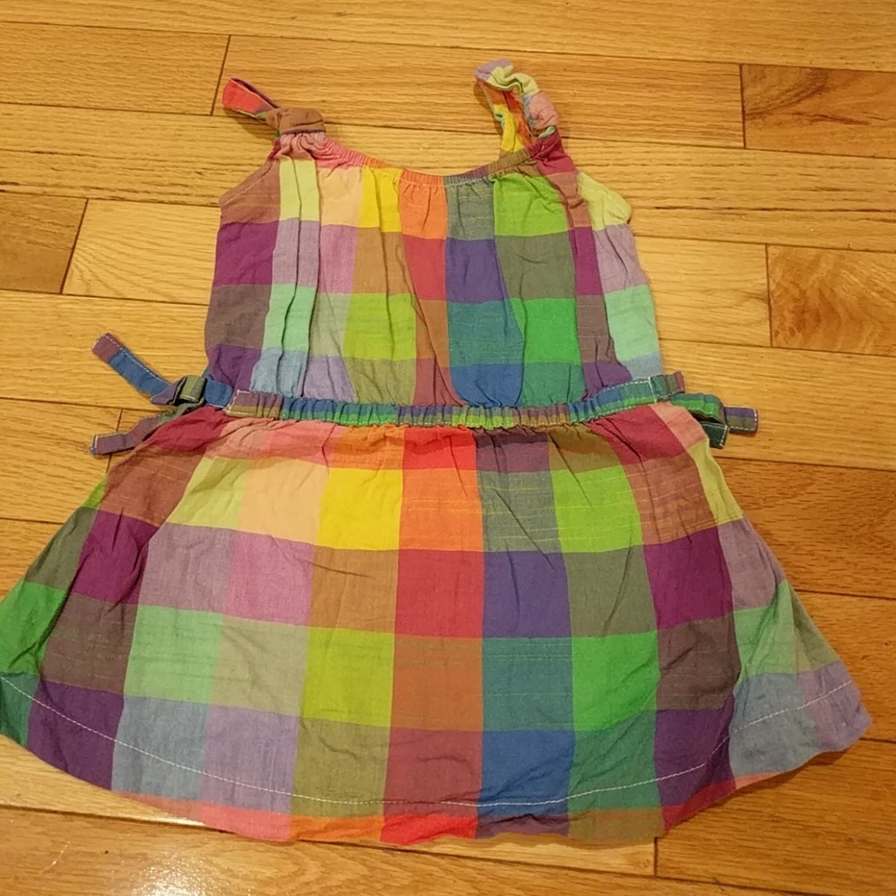 EUC Baby Gap Girls 12-18mo Plaid Dress